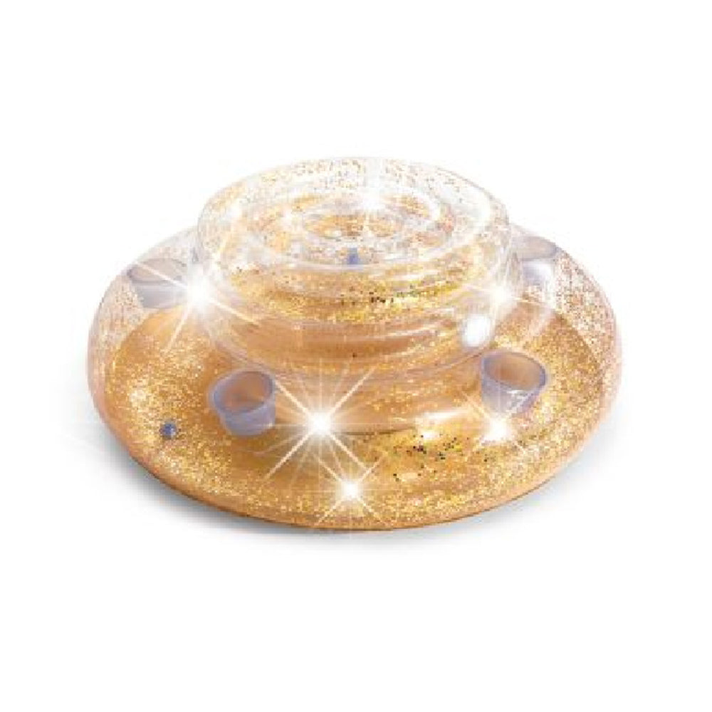 INTEX Glitter Mega Chill Inflatable Cooler – Sparkling Floating Ice Chest with 5 Built-in Cup Holders - Image 2