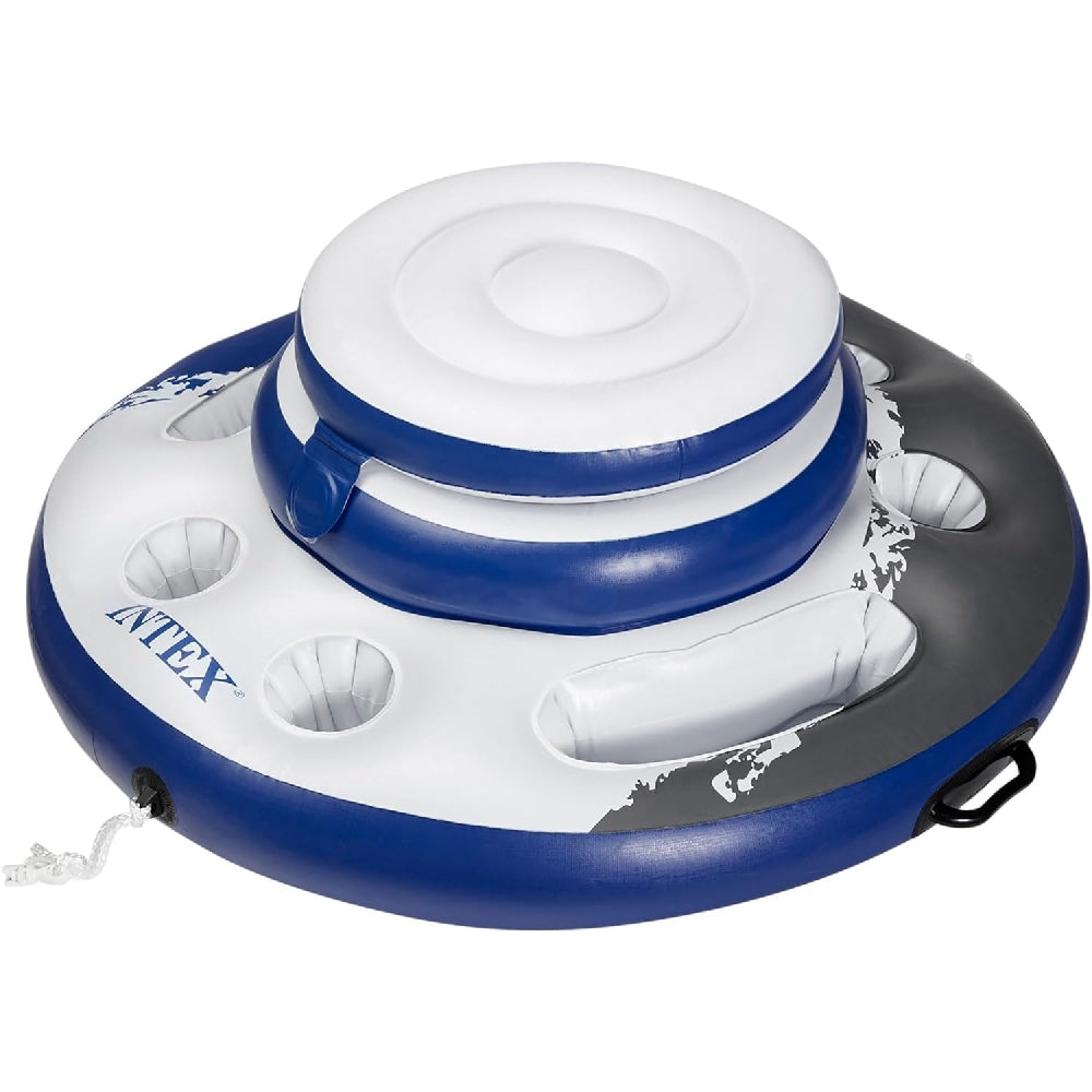 INTEX Mega Chill Inflatable Floating Cooler – 24-Can Capacity Heavy-Duty Pool Cooler with 5 Cup Holders (13+) - Image 2