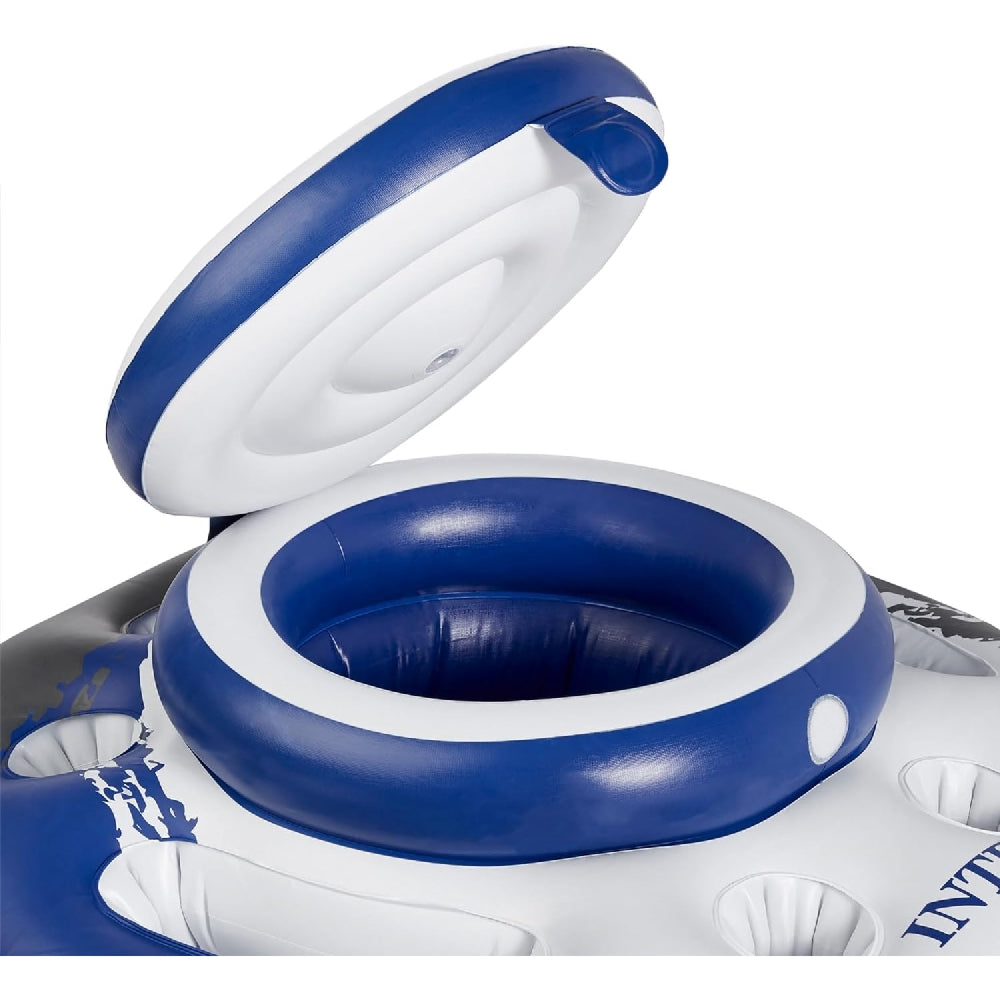 INTEX Mega Chill Inflatable Floating Cooler – 24-Can Capacity Heavy-Duty Pool Cooler with 5 Cup Holders (13+) - Image 5