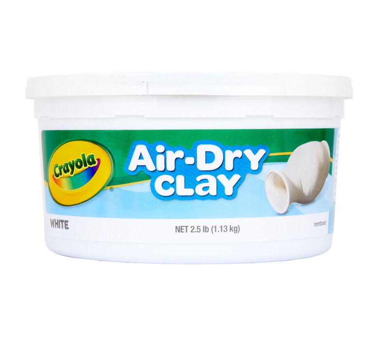 Crayola Air Dry Clay 2.5 Lb Bucket, White