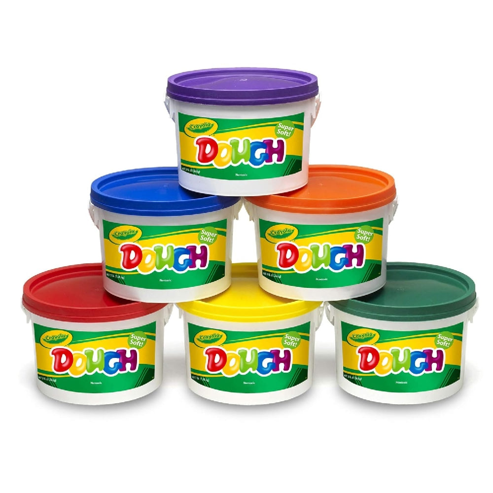 CRAYOLA LLC Crayola 1.36 kg Super Soft Assorted Dough Bucket Unisex, 3+ Years, Pack of 6 - Image 2