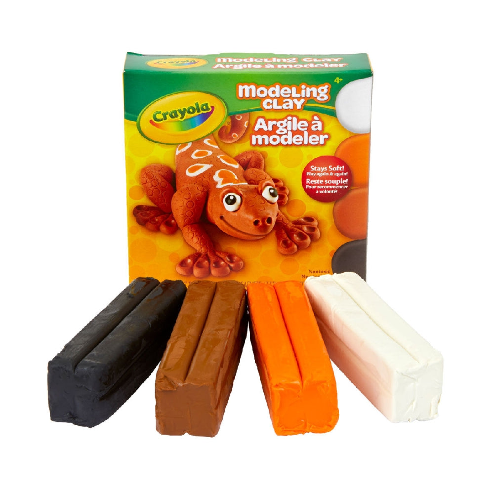 CRAYOLA LLC Crayola 4 oz. Stays Soft Natural Colours Modeling Clay Unisex, 4+ Years, Pack of 4