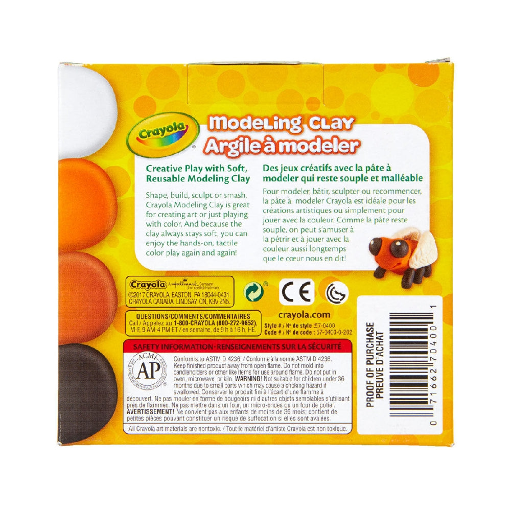 CRAYOLA LLC Crayola 4 oz. Stays Soft Natural Colours Modeling Clay Unisex, 4+ Years, Pack of 4 - Image 5