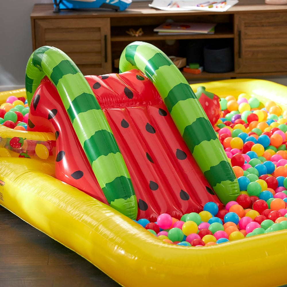 INTEX Fun'N Fruity Inflatable Water Play Center – Dual Pool Splash Pad with Pineapple Slide & Watermelon Sprayer - Image 6