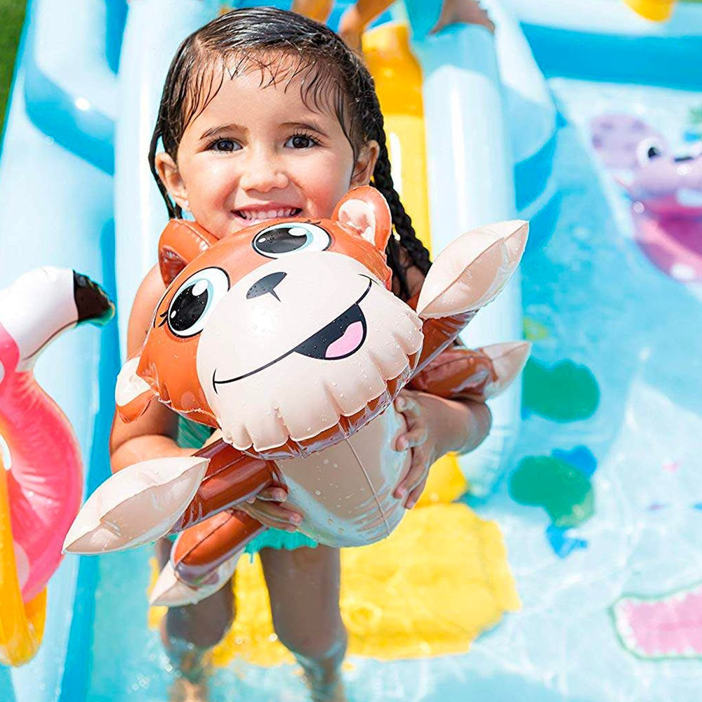 INTEX Jungle Adventures Inflatable Play Center – Double Pool Water Park with Slide & Interactive Toys - Image 5