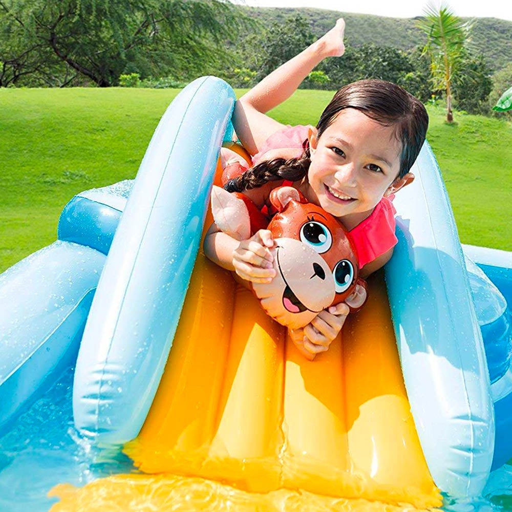INTEX Jungle Adventures Inflatable Play Center – Double Pool Water Park with Slide & Interactive Toys - Image 6