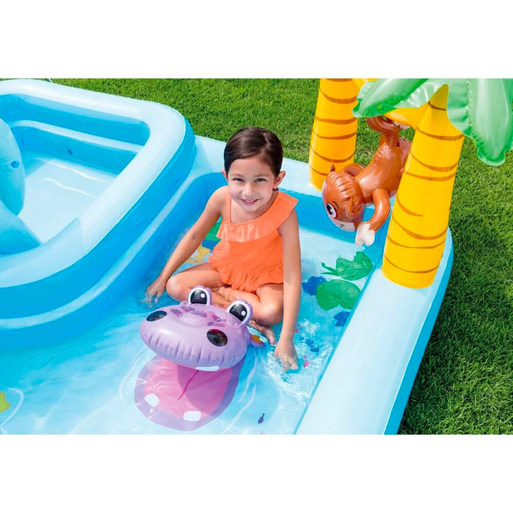 INTEX Jungle Adventures Inflatable Play Center – Double Pool Water Park with Slide & Interactive Toys - Image 7