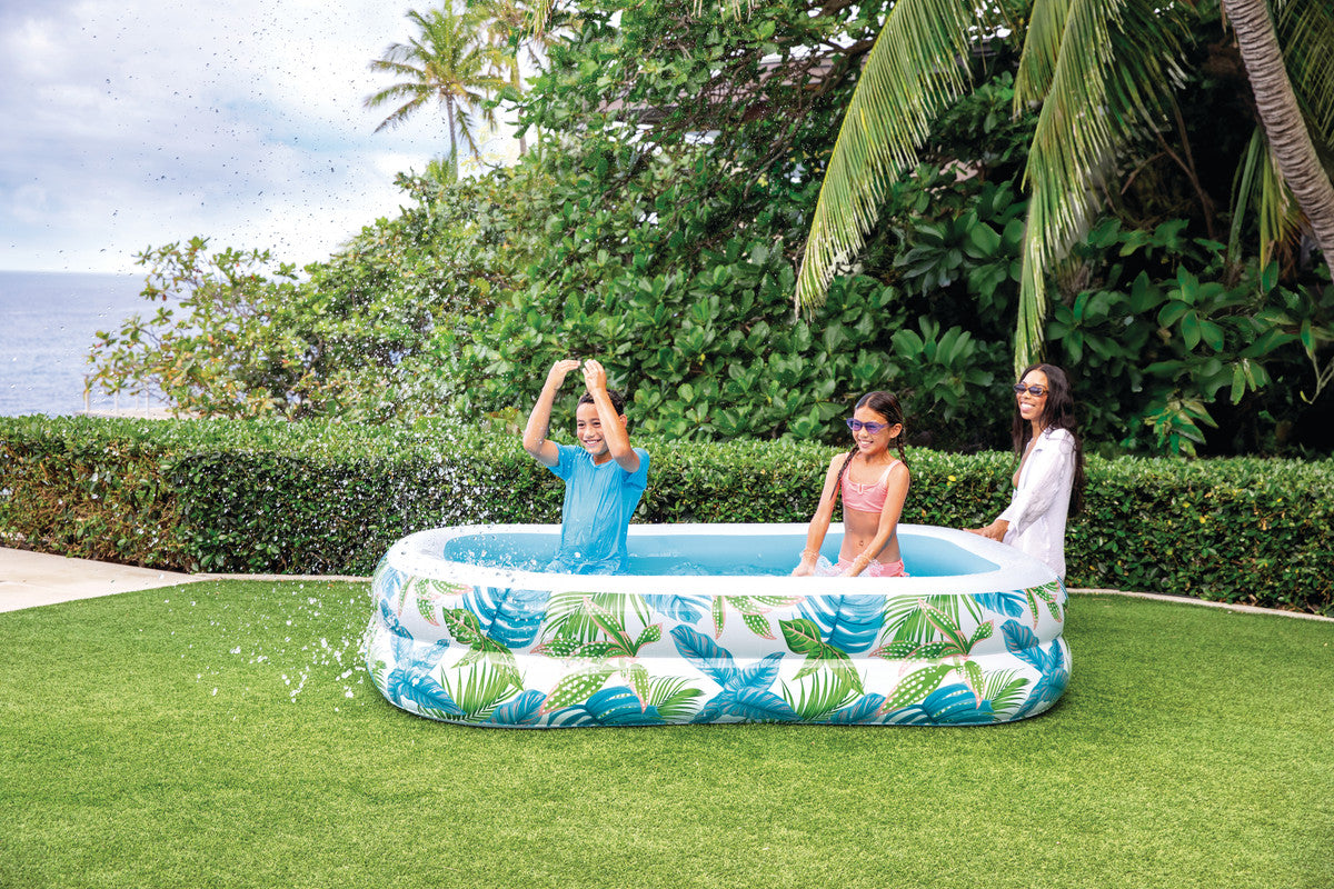 INTEX Tropical Swim Center Family Pool – Paradise Themed Large Inflatable Pool for Backyard Summer Parties - Image 2