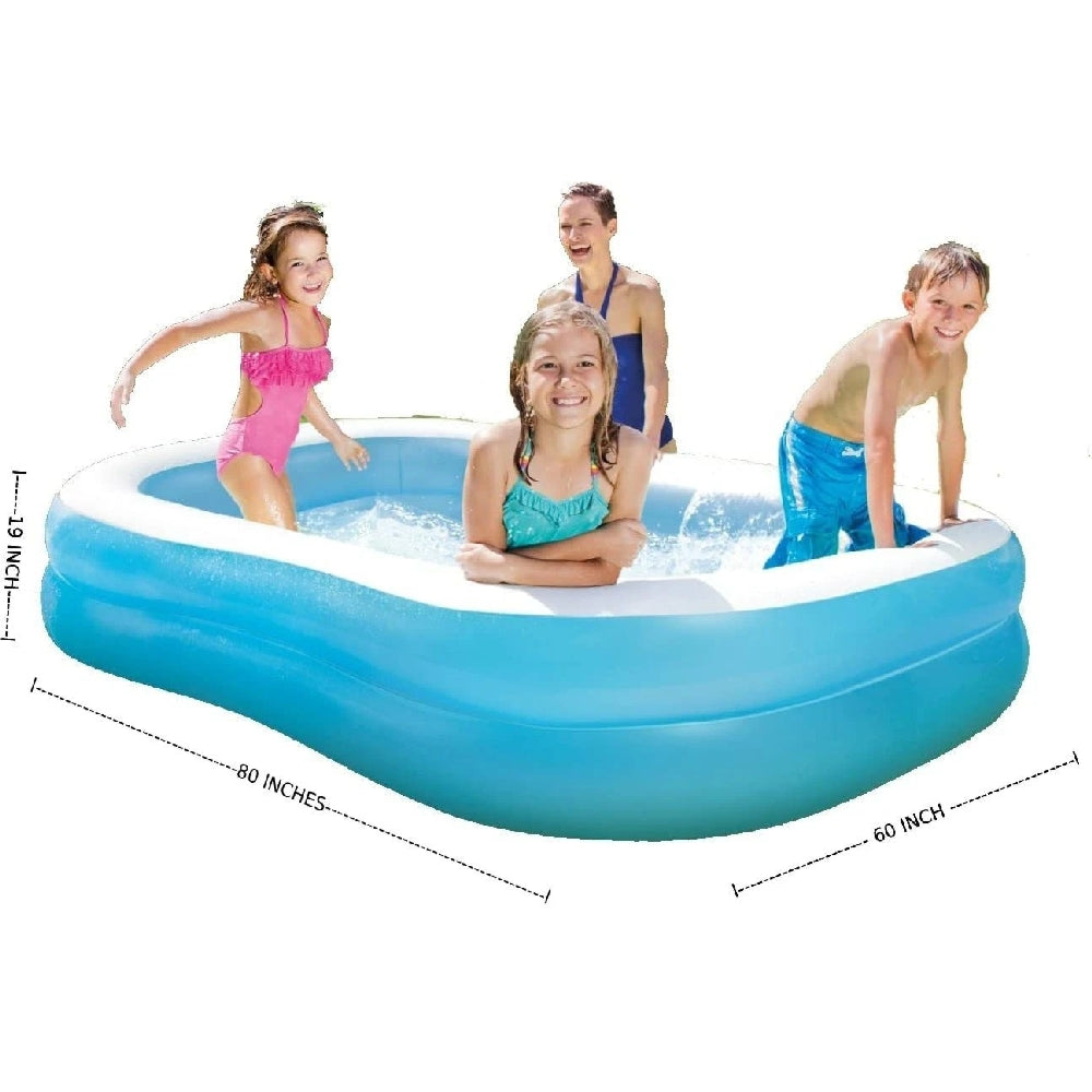 INTEX 6.5ft Swim Center Family Pool – Classic Rectangular Inflatable Backyard Pool with Three Air Chambers - Image 3