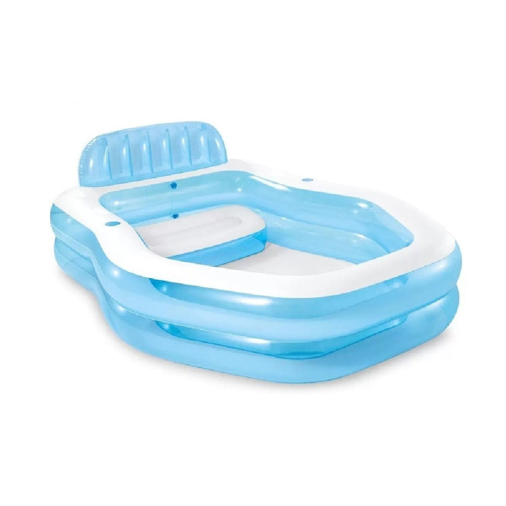 INTEX Sunshade Family Inflatable Pool – Large Rectangular Backyard Splash Pool with Removable Sun Canopy - Image 2