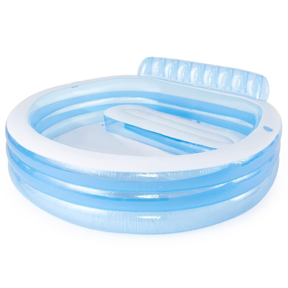 INTEX Swim Center Family Lounge Inflatable Pool – Deluxe Seating Pool with Backrests & Cup Holders - Image 2