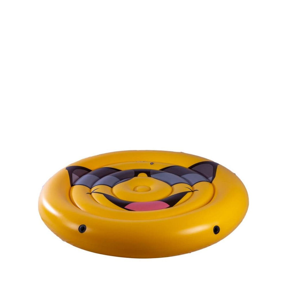 INTEX Cool Guy Emoji Island Float – Oversized Yellow Face Inflatable Water Lounge for Social Fun (13+) - Image 2