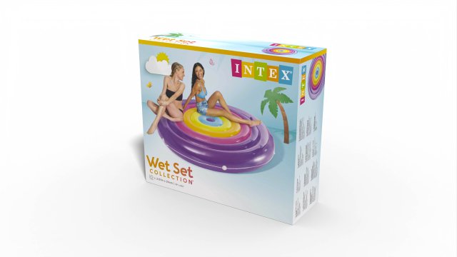 INTEX Rainbow Fiesta Island Water Lounge – Large Floating Party Platform for Lakes & Social Pool Relaxation - Image 4