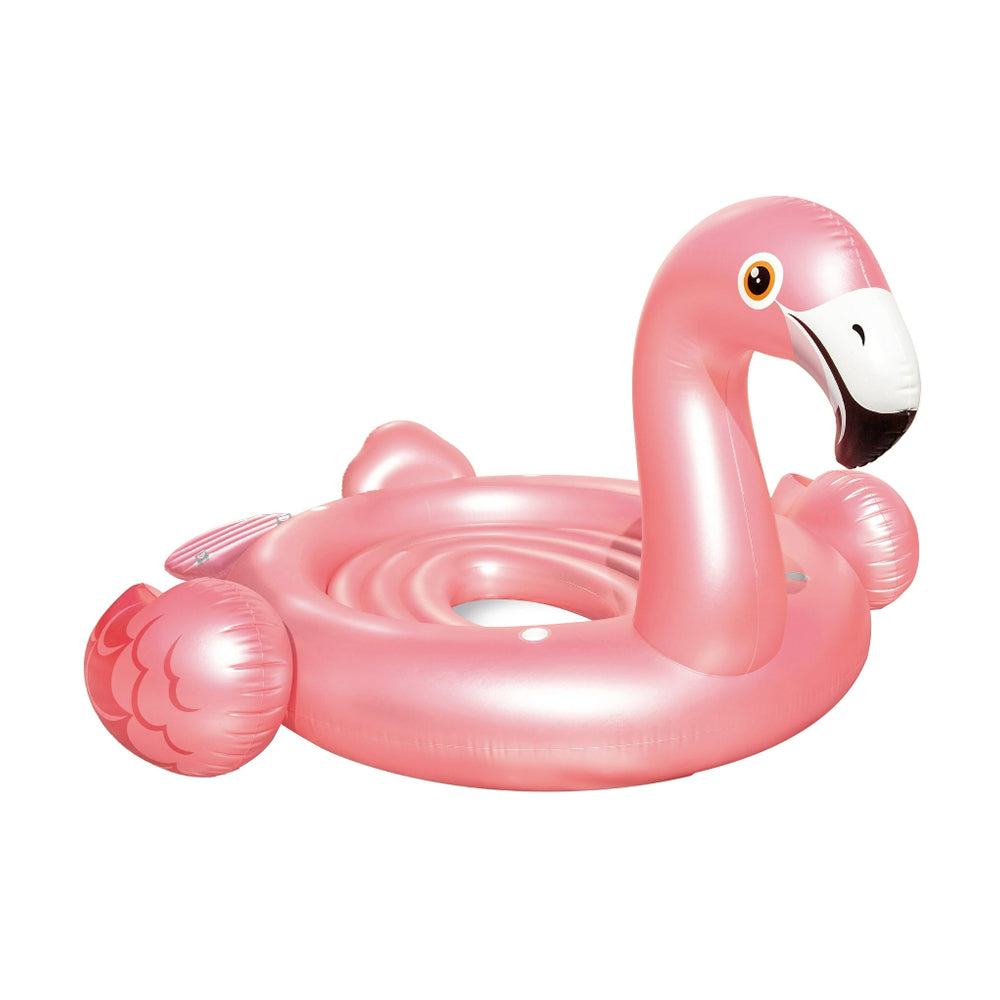 INTEX Giant Flamingo Party Island – Massive 14ft Inflatable Floating Lounge with Seating & Cooler (13+)