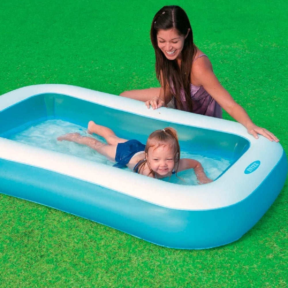 INTEX Small Rectangular Inflatable Kids Pool – Compact Backyard Wading Pool for Toddlers & Supervised Play - Image 5