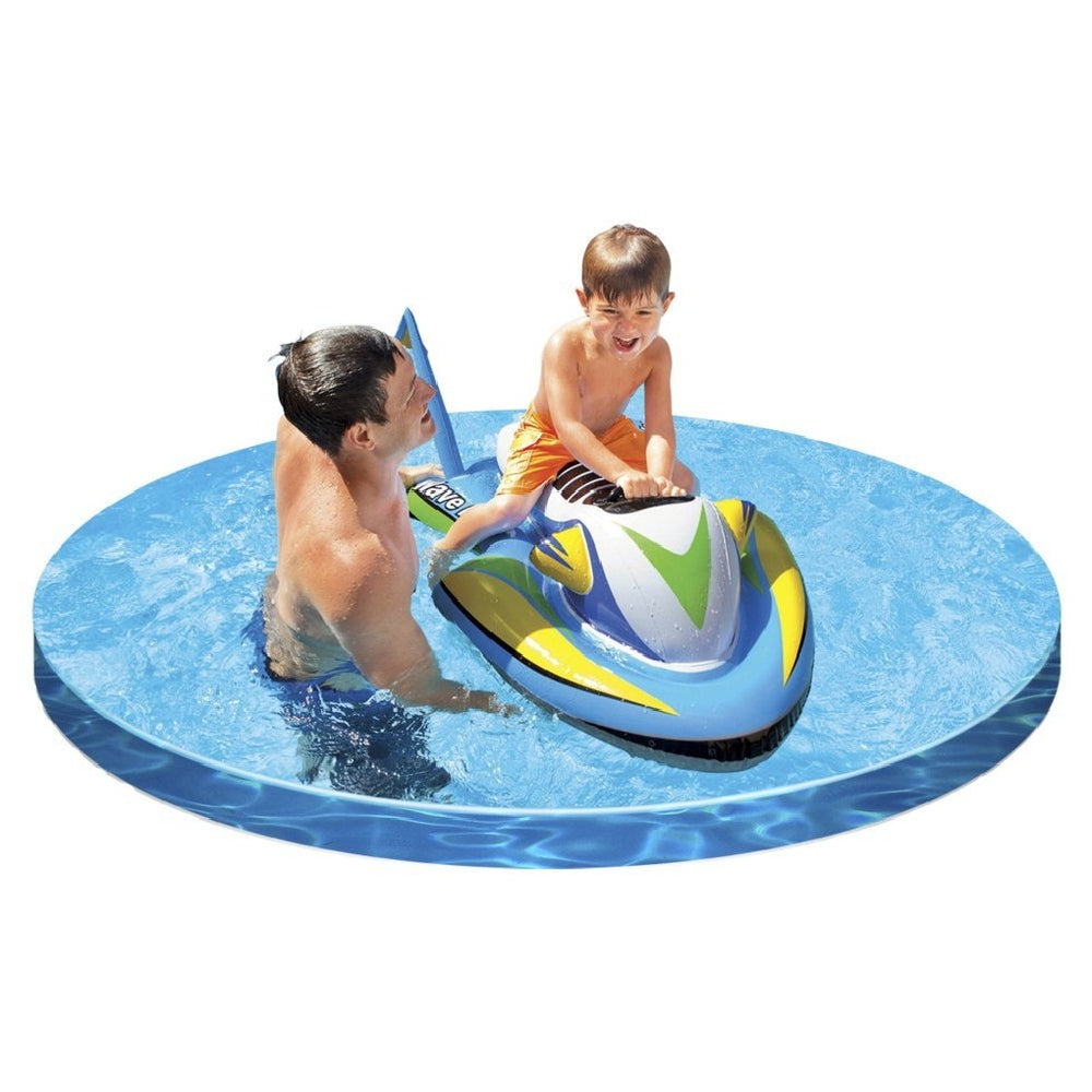 INTEX Wave Rider Ride-On – Colorful Jet-Ski Style Inflatable Water Float with Sturdy Handles - Image 2
