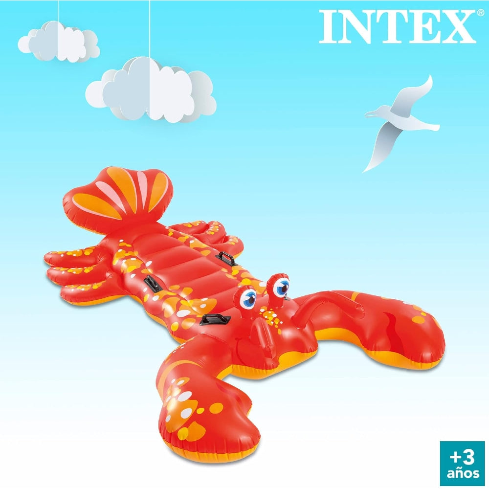 INTEX Lobster Ride-On Pool Float – Realistic 3D Lobster Design with Heavy-Duty Stability Handles - Image 2