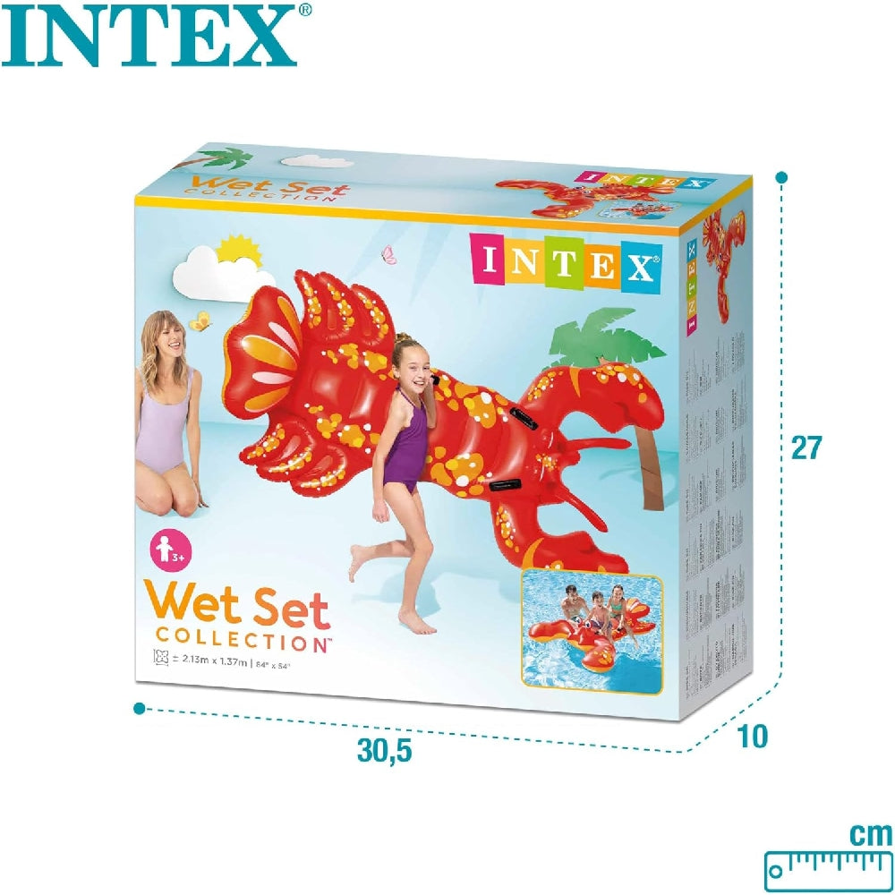 INTEX Lobster Ride-On Pool Float – Realistic 3D Lobster Design with Heavy-Duty Stability Handles - Image 4