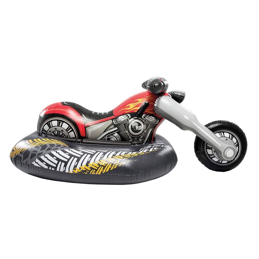 INTEX Cruiser Motorbike Ride-On – Large Inflatable Motorcycle Water Float with Heavy-Duty Stability Handles - Image 2