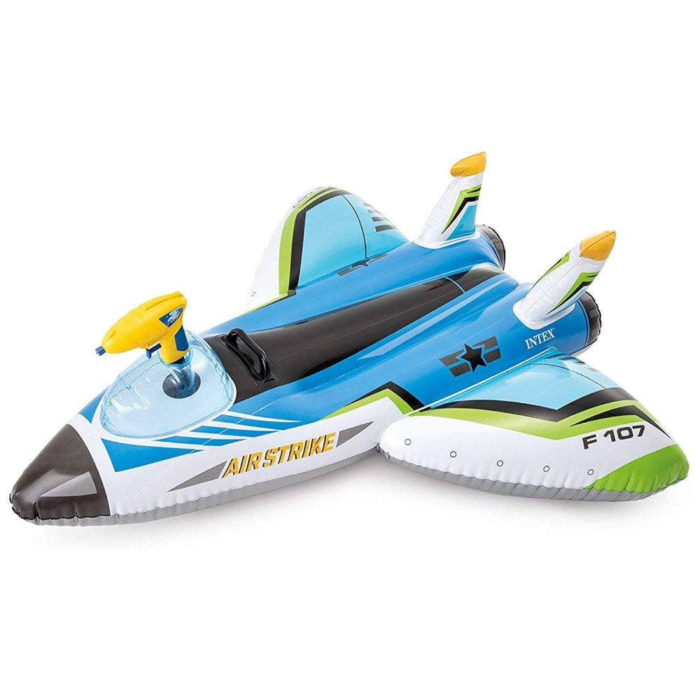 INTEX Water Gun Plane Ride-On – Fighter Jet Inflatable Float with Integrated Constant-Feed Squirt Gun - Image 2