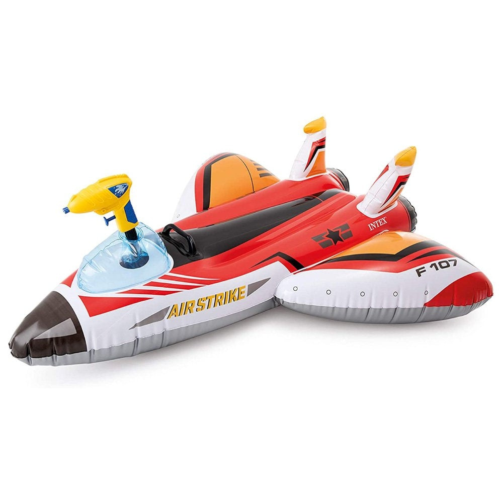 INTEX Water Gun Plane Ride-On – Fighter Jet Inflatable Float with Integrated Constant-Feed Squirt Gun - Image 3