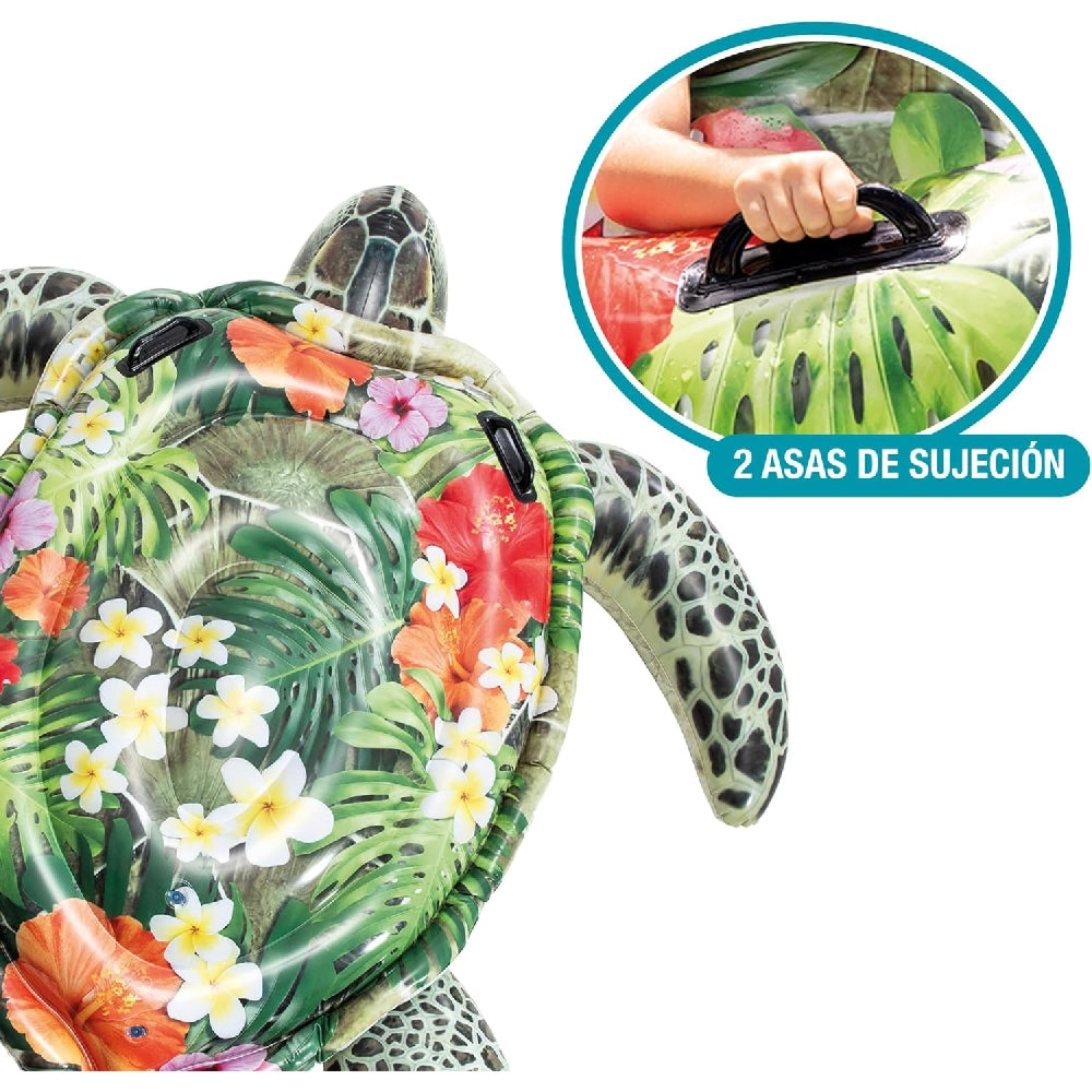 INTEX Realistic Sea Turtle Ride-On – Detailed Turtle Graphics Inflatable Pool Float with Sturdy Handles - Image 5