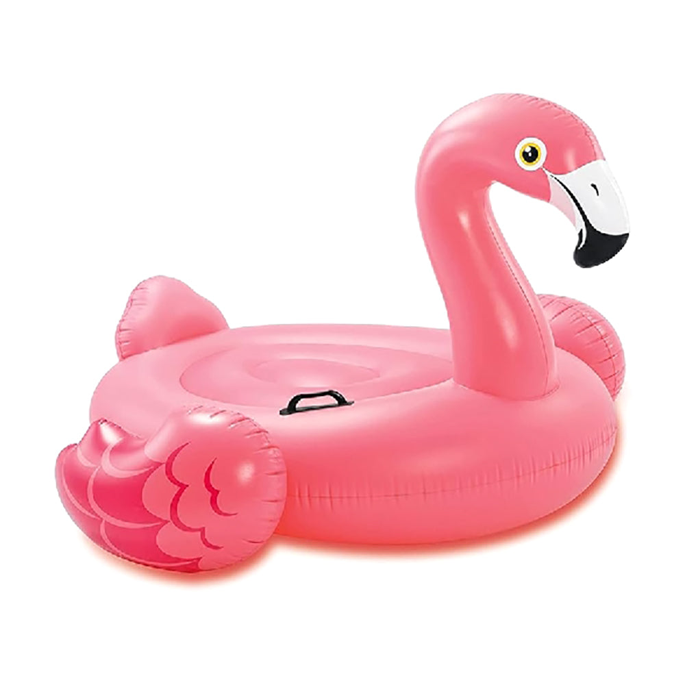 INTEX Pink Flamingo Ride-On Float – Iconic Large Inflatable Pool Float for Summer Parties and Photos