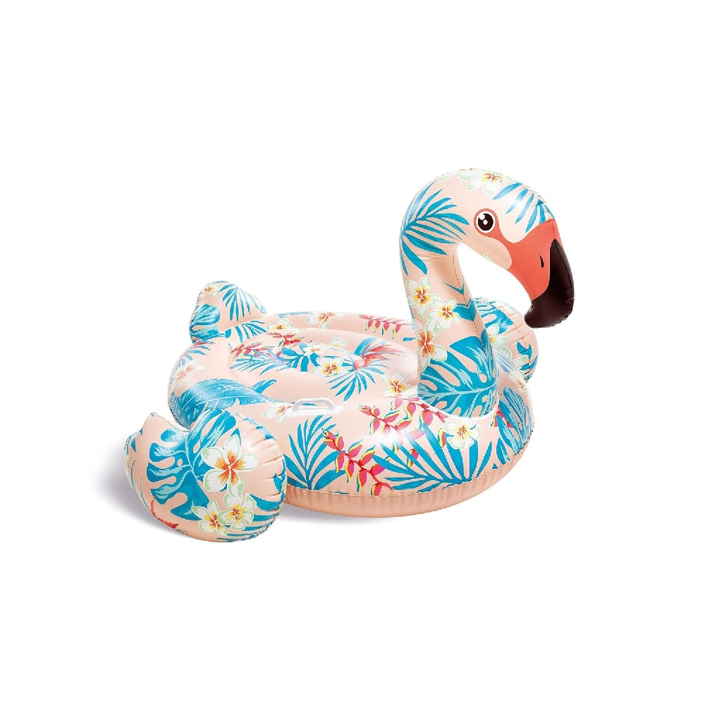 INTEX Tropical Flamingo Ride-On Float – Vibrant Pink Island Style Inflatable Swim Lounge for Kids - Image 2