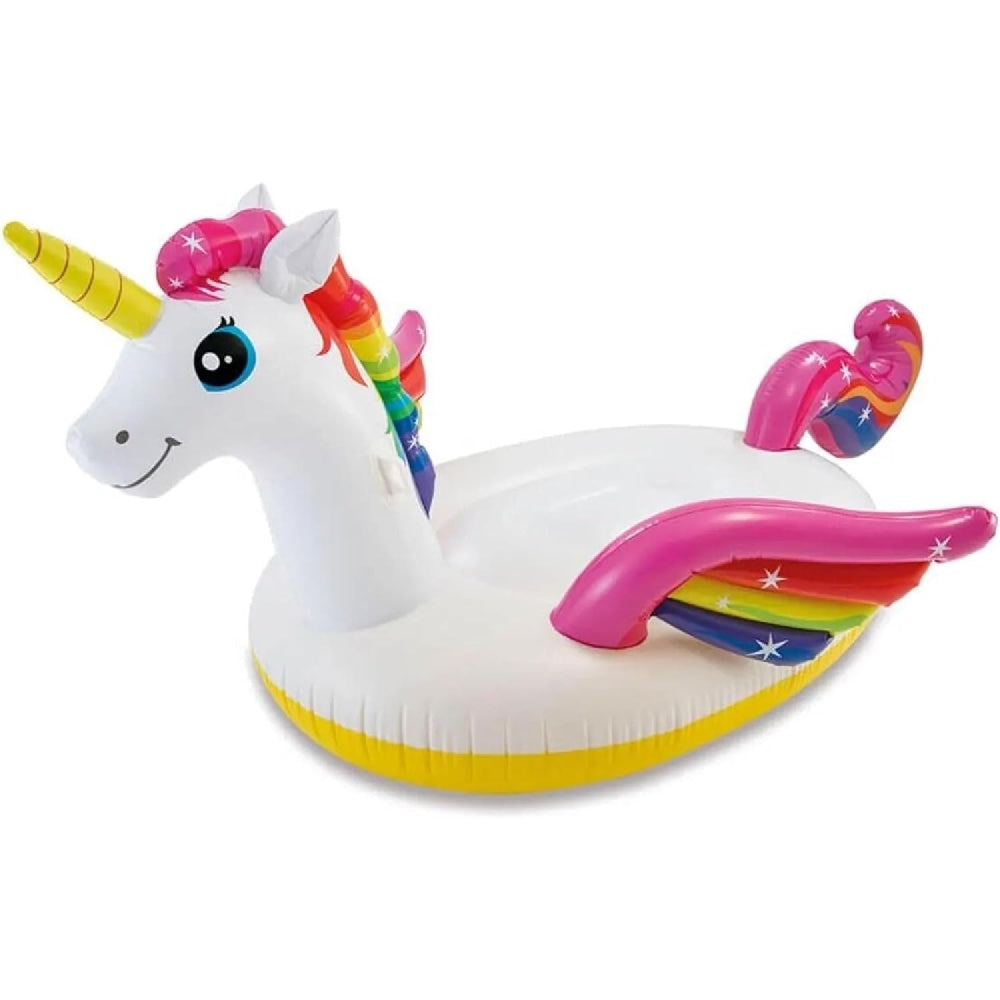 INTEX Giant Majestic Unicorn Ride-On Float – Oversized Fantasy Island Float for Teens and Adults (13+)