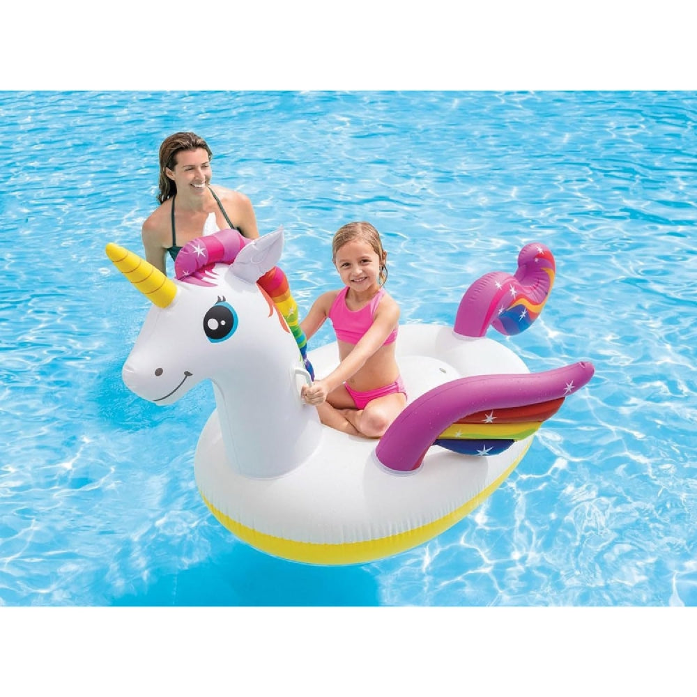 INTEX Giant Majestic Unicorn Ride-On Float – Oversized Fantasy Island Float for Teens and Adults (13+) - Image 3