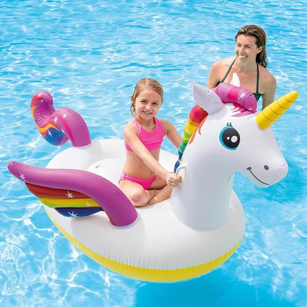 INTEX Giant Majestic Unicorn Ride-On Float – Oversized Fantasy Island Float for Teens and Adults (13+) - Image 4
