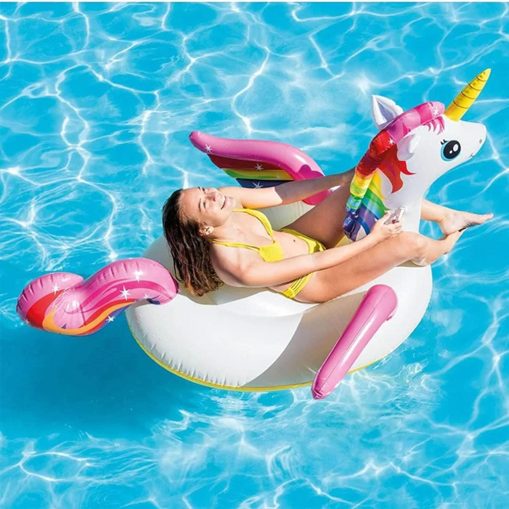 INTEX Giant Majestic Unicorn Ride-On Float – Oversized Fantasy Island Float for Teens and Adults (13+) - Image 5