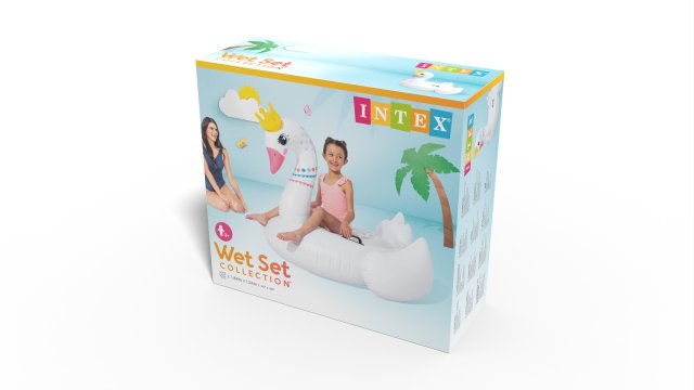 INTEX Majestic Swan Ride-On Pool Float – Elegant White Swan Inflatable Swim Lounge for Backyard Fun - Image 4
