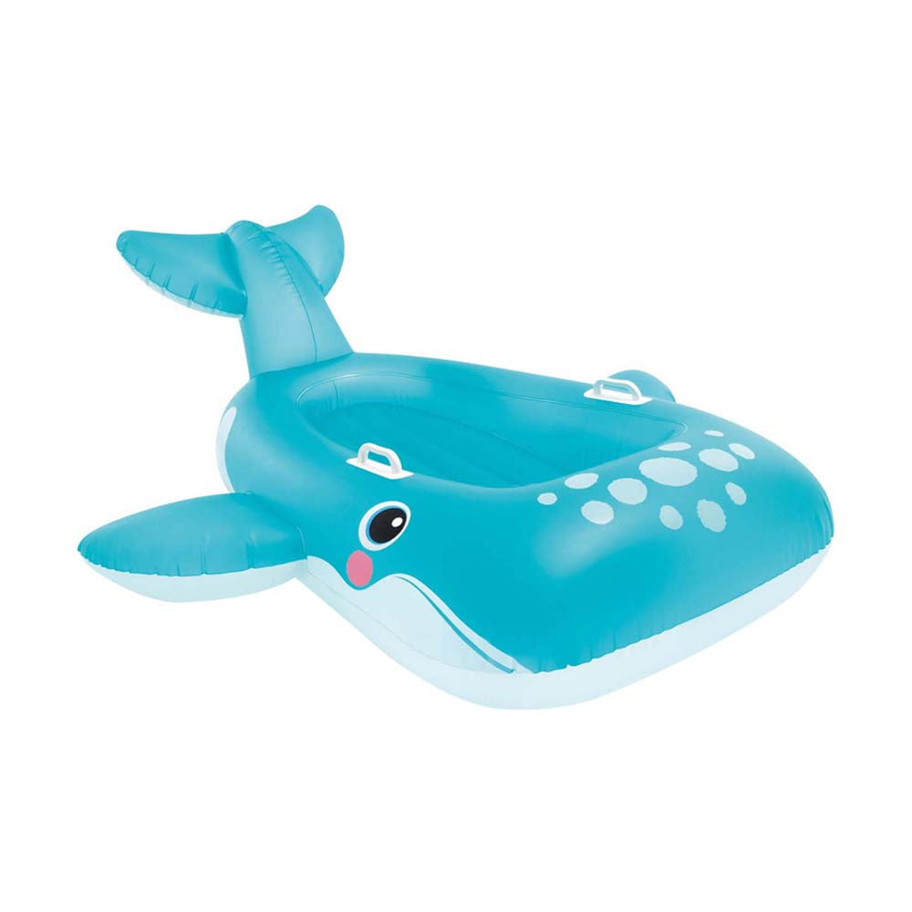 INTEX Orca Whale Ride-On Float – Realistic Killer Whale Graphics Inflatable Water Toy with Dual Handles