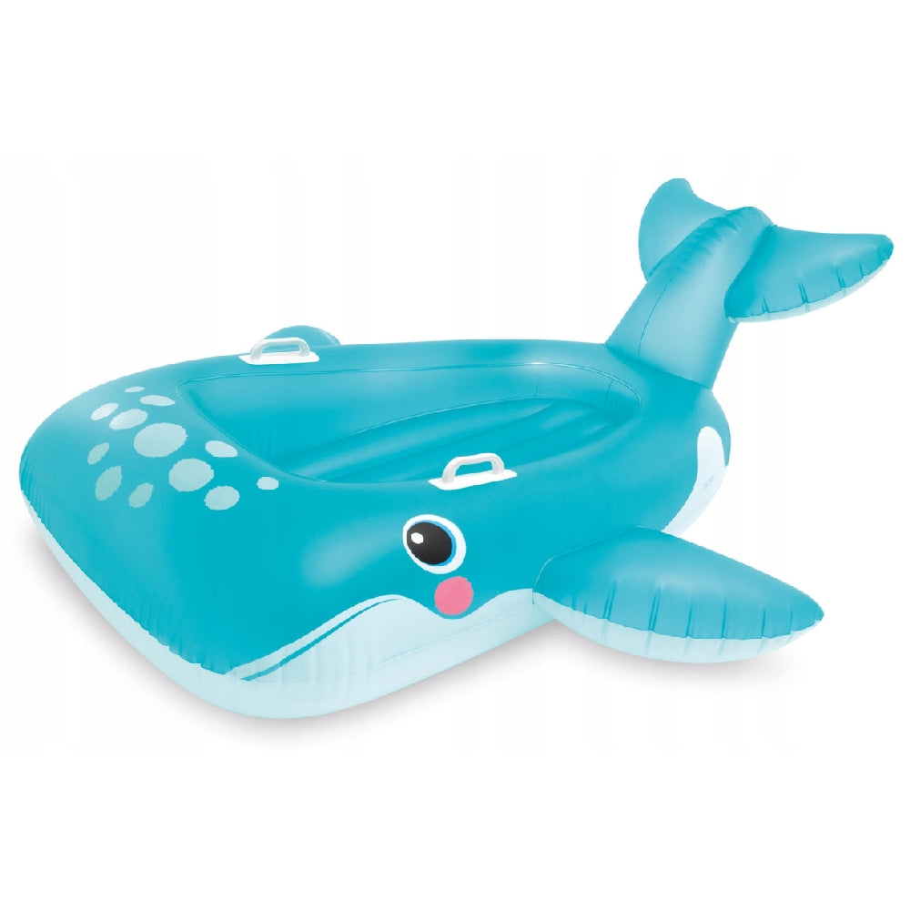 INTEX Orca Whale Ride-On Float – Realistic Killer Whale Graphics Inflatable Water Toy with Dual Handles - Image 2