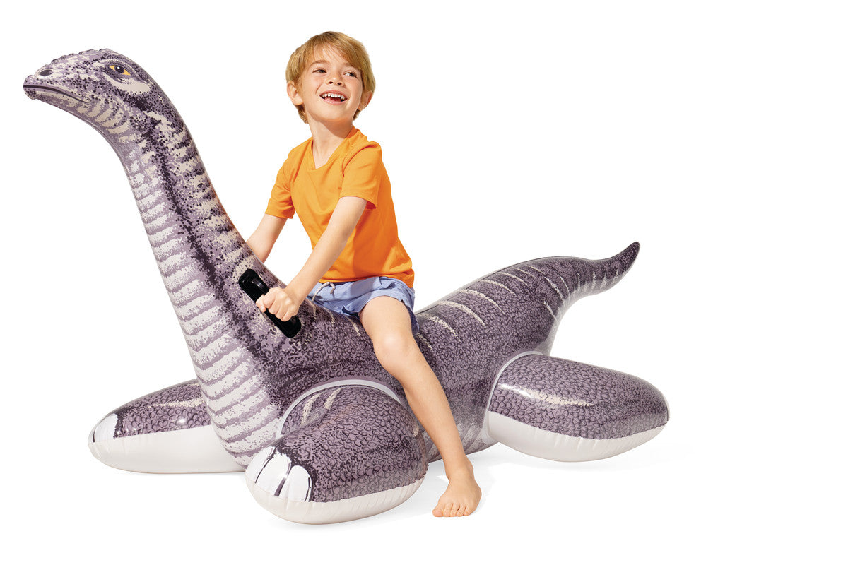 INTEX Brontosaurus Ride-On Pool Float – Prehistoric Dinosaur Inflatable with Safety Grip Handles