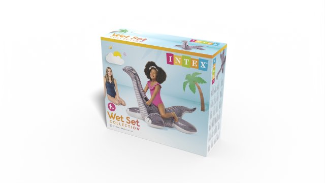 INTEX Brontosaurus Ride-On Pool Float – Prehistoric Dinosaur Inflatable with Safety Grip Handles - Image 5