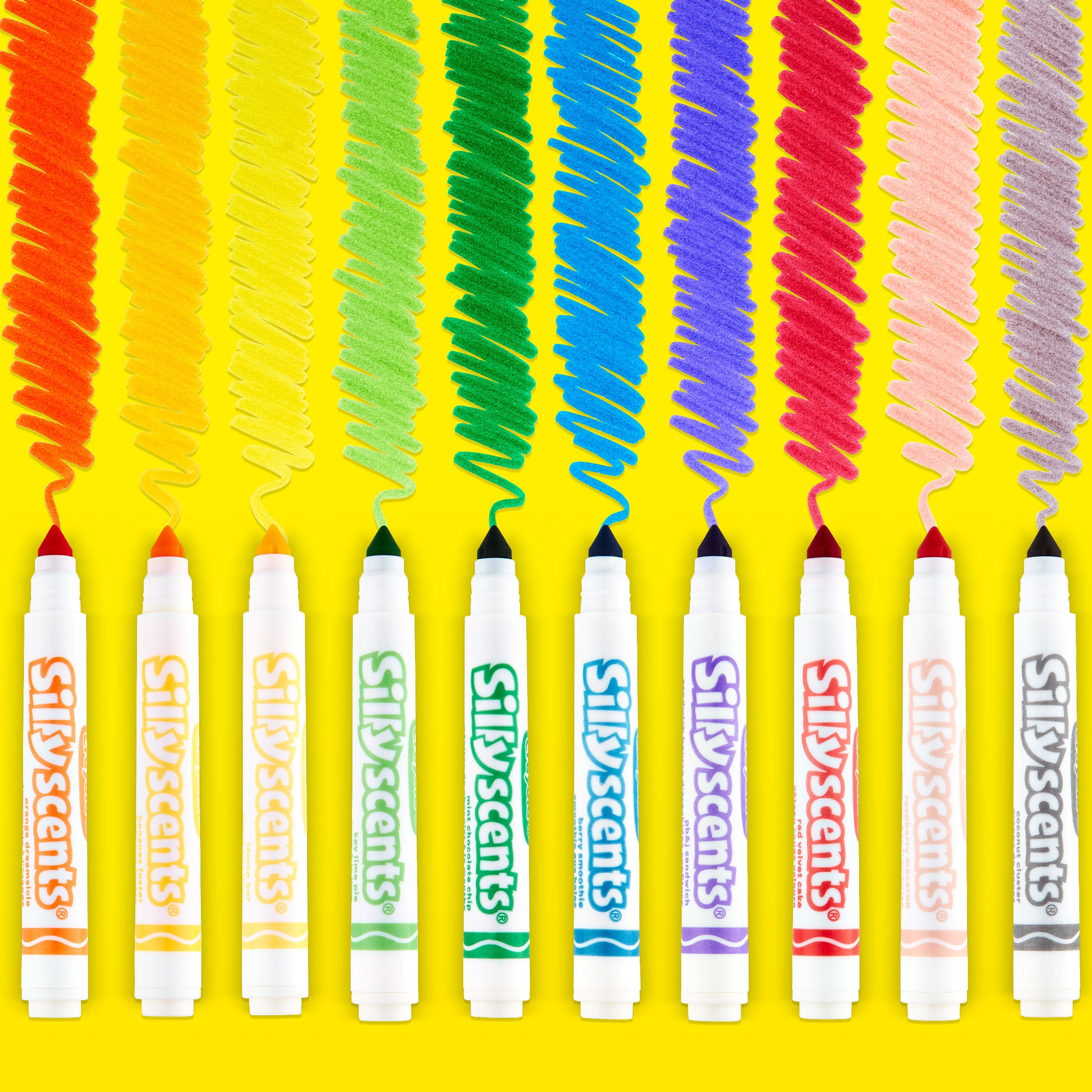CRAYOLA Silly Scents Smash Up, Washable Markers 10Colors