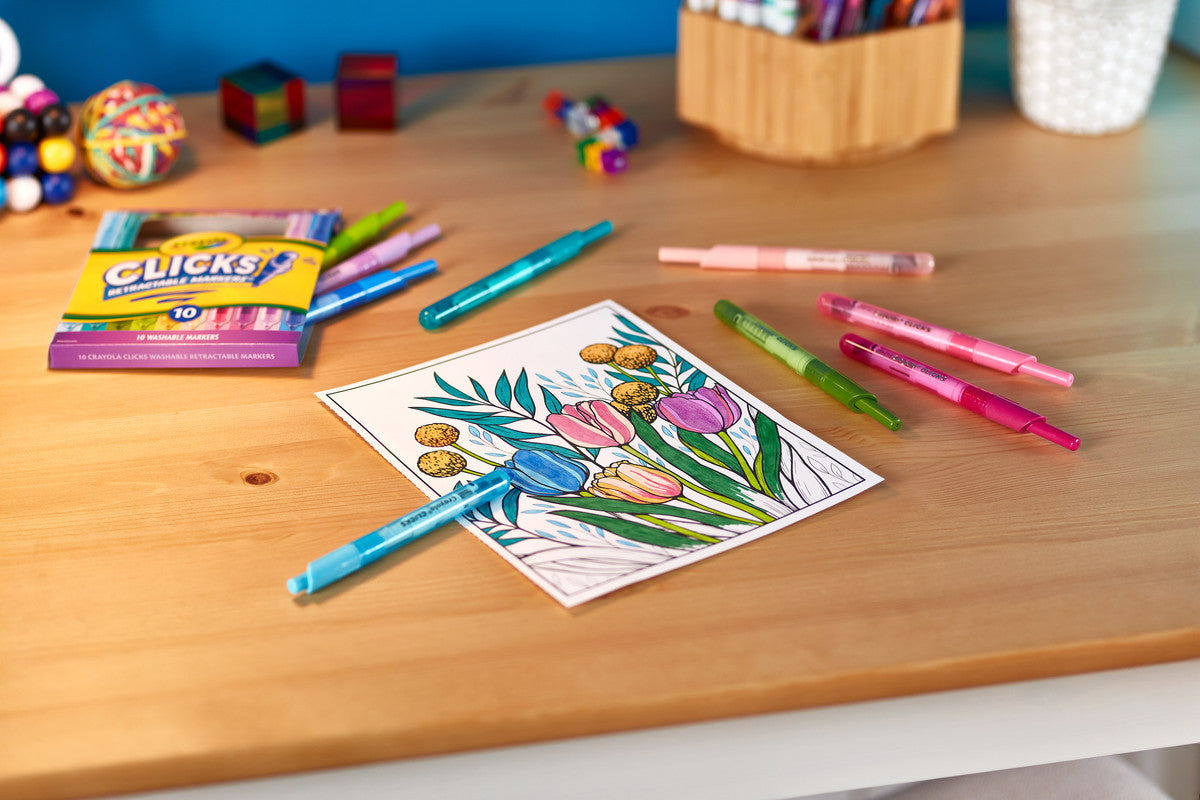 CRAYOLA LLC Crayola Clicks Bold Retractable Markers Unisex, 8+ Years, Pack of 10 - Image 6