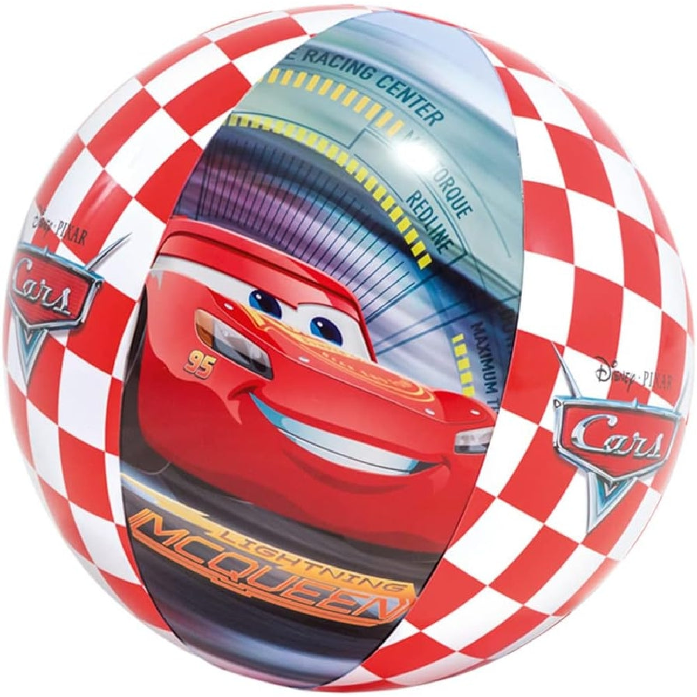 INTEX Disney Pixar Cars Beach Ball – Licensed Character Inflatable Play Ball for Racing Fans