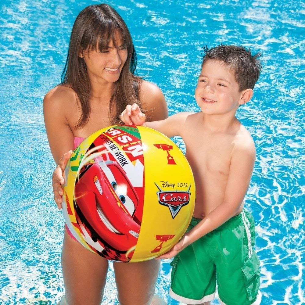 INTEX Disney Pixar Cars Beach Ball – Licensed Character Inflatable Play Ball for Racing Fans - Image 5