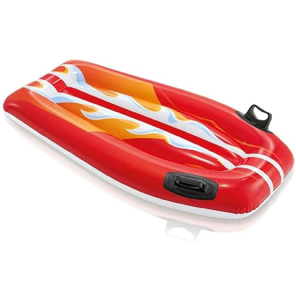 INTEX Joy Rider Inflatable Floating Bed – Surfboard Style Water Lounge with Sturdy Stability Handles - Image 2
