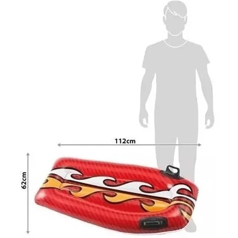 INTEX Joy Rider Inflatable Floating Bed – Surfboard Style Water Lounge with Sturdy Stability Handles - Image 4