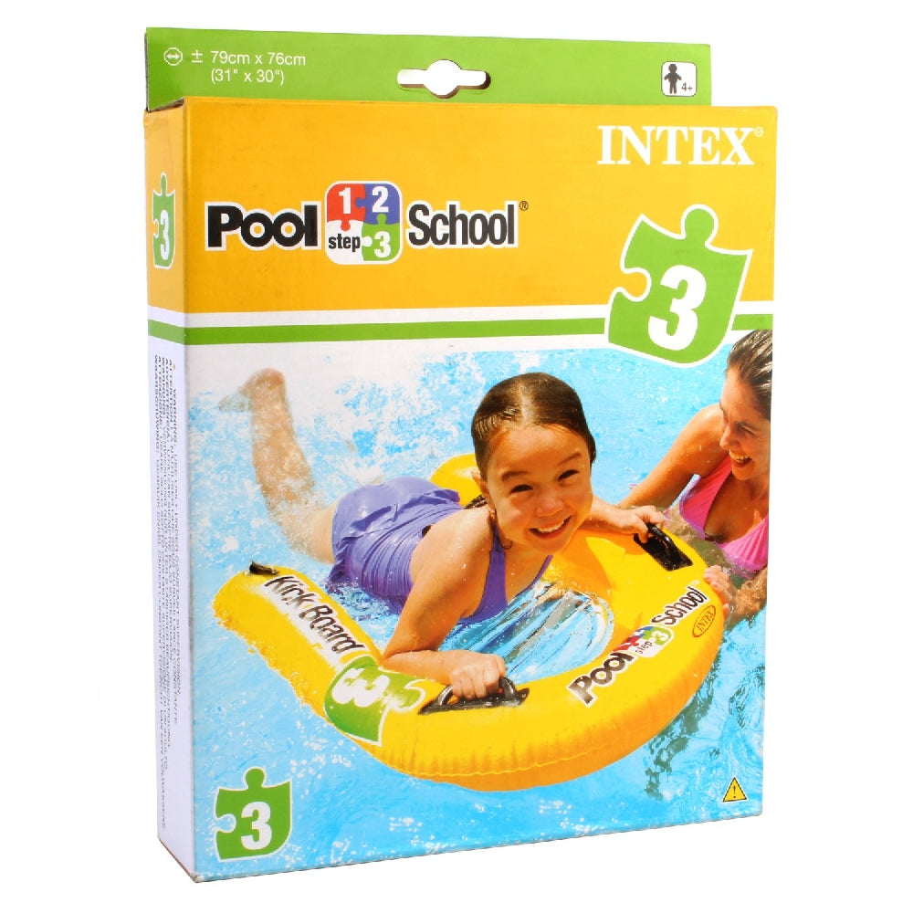 INTEX Pool School Step 3 Kickboard – High-Density Foam Swim Training Aid for Building Water Confidence - Image 3