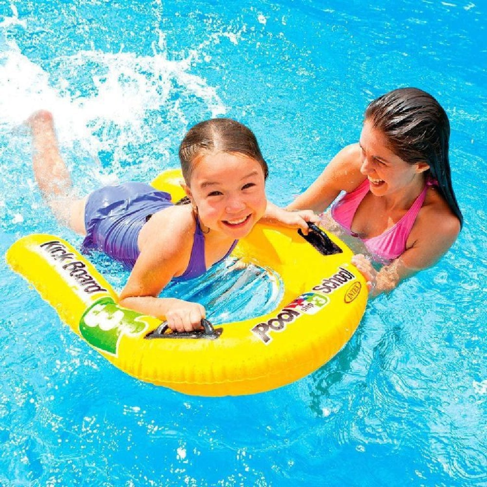 INTEX Pool School Step 3 Kickboard – High-Density Foam Swim Training Aid for Building Water Confidence - Image 4
