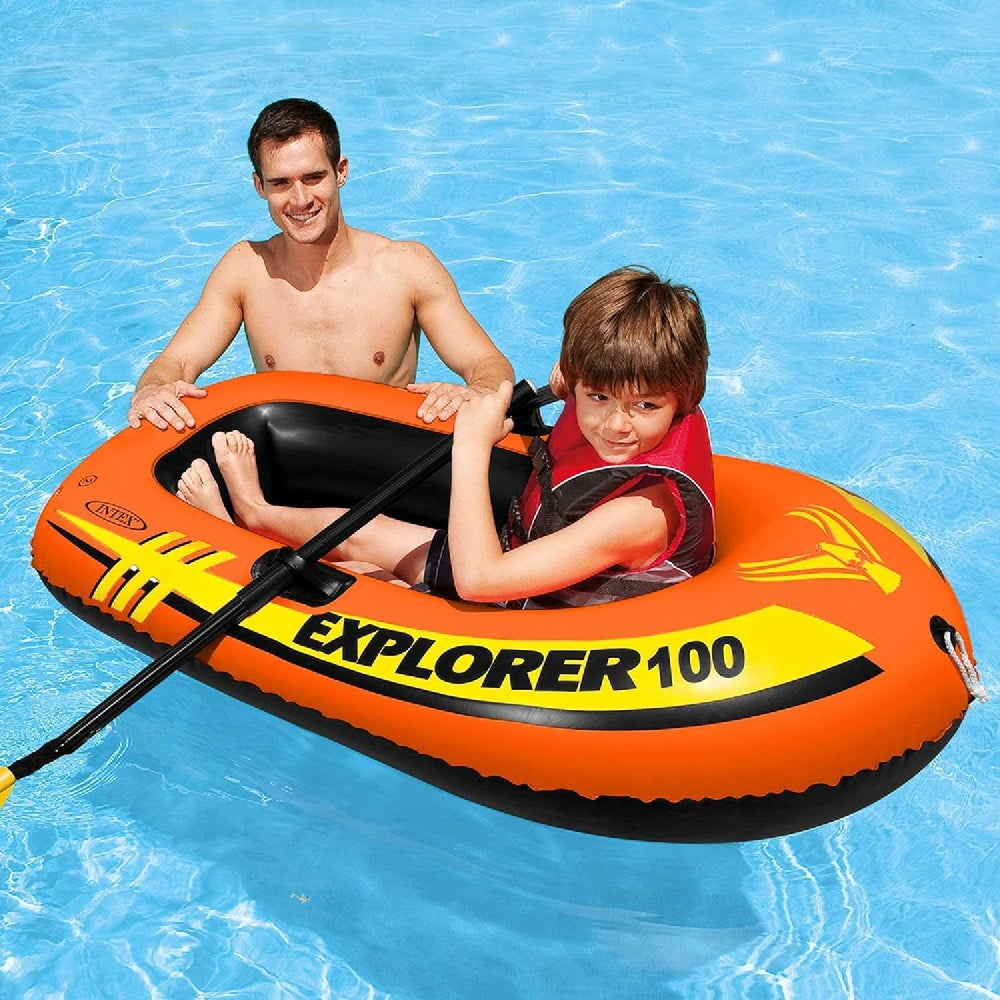 INTEX Explorer 100 Inflatable Boat – Single Person Recreational Rowing Boat for Pools and Calm Lakes - Image 4