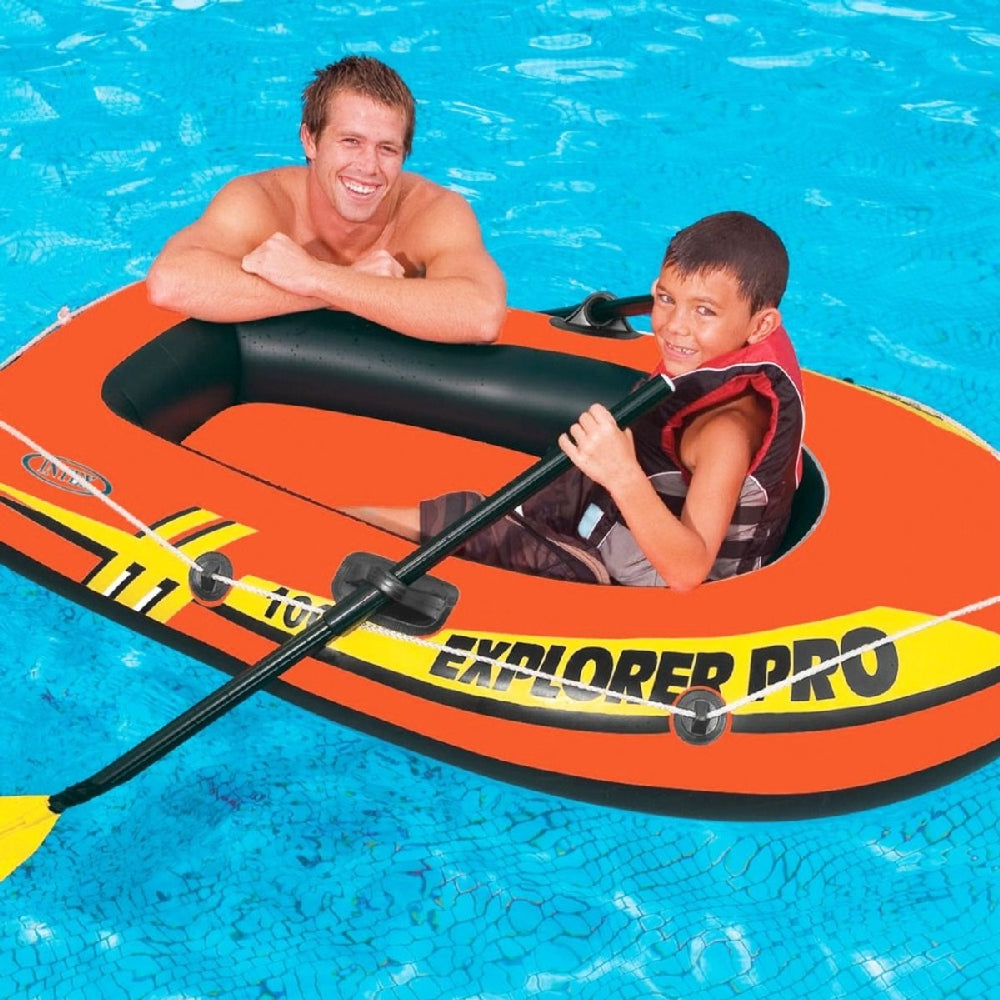 INTEX Explorer Pro 100 Inflatable Boat – Single Person Recreational Rowing Boat with 3 Air Chambers - Image 3