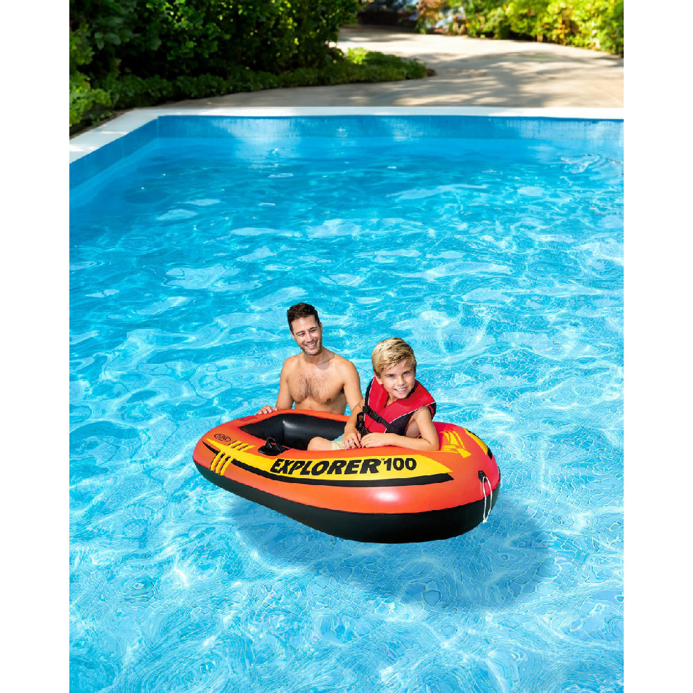INTEX Explorer Pro 100 Inflatable Boat – Single Person Recreational Rowing Boat with 3 Air Chambers - Image 4