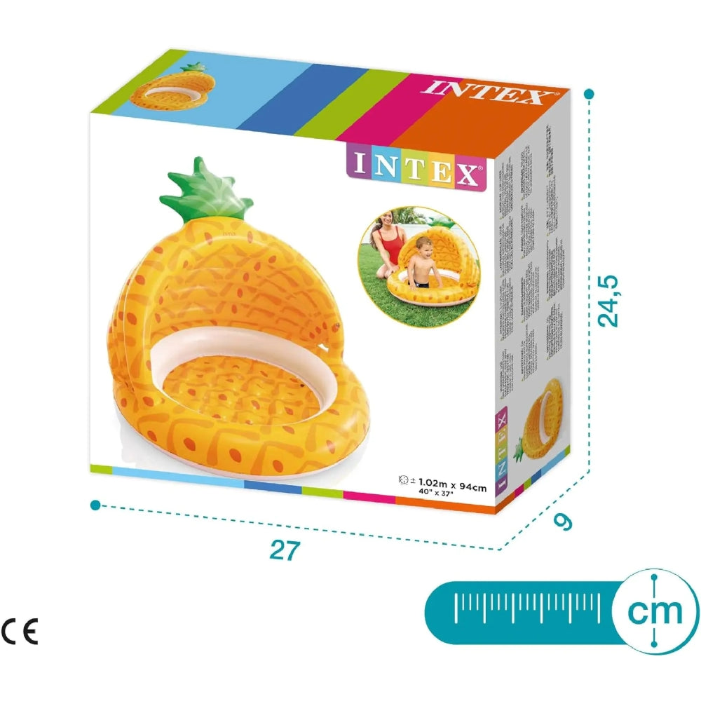 INTEX Pineapple Inflatable Baby Pool – Cheerful Fruit-Themed Toddler Pool with Padded Comfort Floor - Image 3