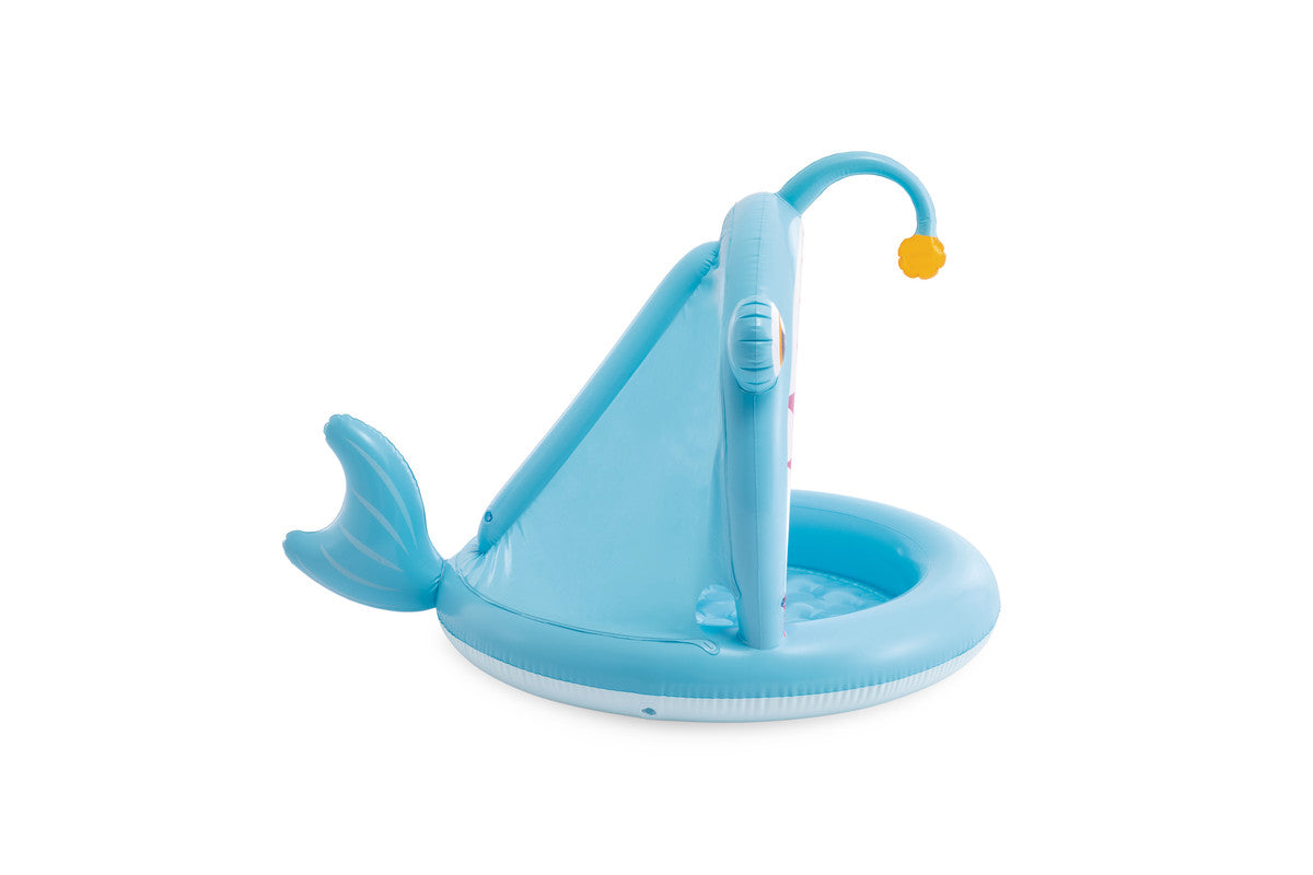 INTEX Angler Fish Baby Pool with Canopy – Inflatable Toddler Pool with UV Protection Sunshade Tail - Image 5